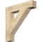 Ekena Millwork Traditional Block Rough Sawn Bracket, Douglas Fir, 4"W x 22"D x 22"H BKT04X22X22TRA05RDF - alternate 1